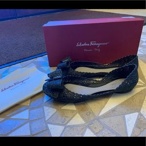 COPY - Salvatore Ferragamo black jelly flats